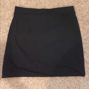 Black mini skirt!